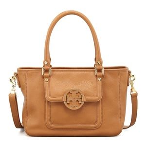 Tory Burch mini Amanda tan satchel bag